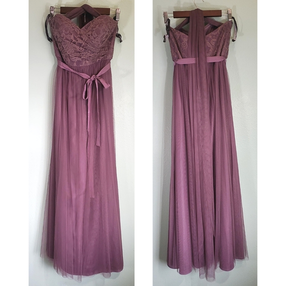 Jenny Yoo for BHLDN Juliette Gown in Light Plum - Picture 3 of 9